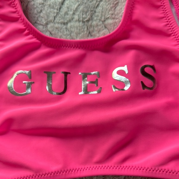 NWOT Guess Kids Pink and Green Tropical Bikini Set - Picture 3 of 5